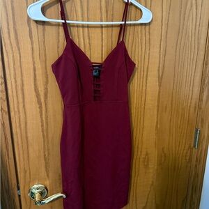 Forever 21 Burgundy Mini Dress